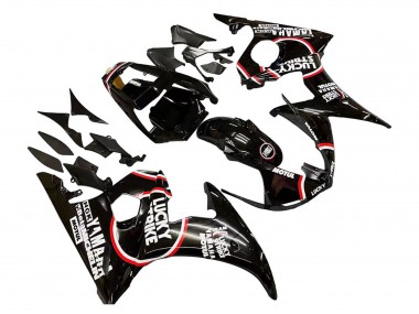 2003-2004 Glossy Black Red White Lucky Strike Motul Yamaha YZF R6 Motorcycle Fairings Canada