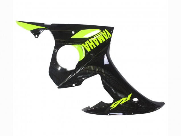 2006-2009 Glossy Black Neon Yellow Yamaha YZF R6S Motorcycle Fairings Canada