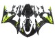 2006-2009 Glossy Black Neon Yellow Yamaha YZF R6S Motorcycle Fairings Canada