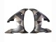 2006-2009 Grey Matte Black Geometric Yamaha YZF R6S Motorcycle Fairings Canada