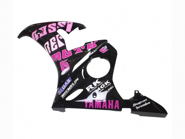 2003-2004 Yellow Pink Glossy Black Rossi Repsol 46 Yamaha YZF R6 Motorcycle Fairings Canada