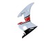 2003-2004 White Red Glossy Black Yamaha YZF R6 Motorcycle Fairings Canada
