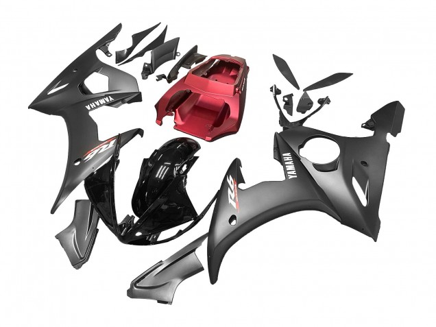 2003-2004 Red Glossy Black Matte Black Yamaha YZF R6 Motorcycle Fairings Canada