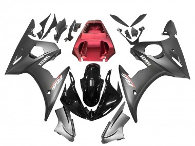 2003-2004 Red Glossy Black Matte Black Yamaha YZF R6 Motorcycle Fairings Canada