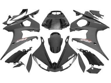 2006-2009 Glossy Black Matte Black Yamaha YZF R6S Motorcycle Fairings Canada