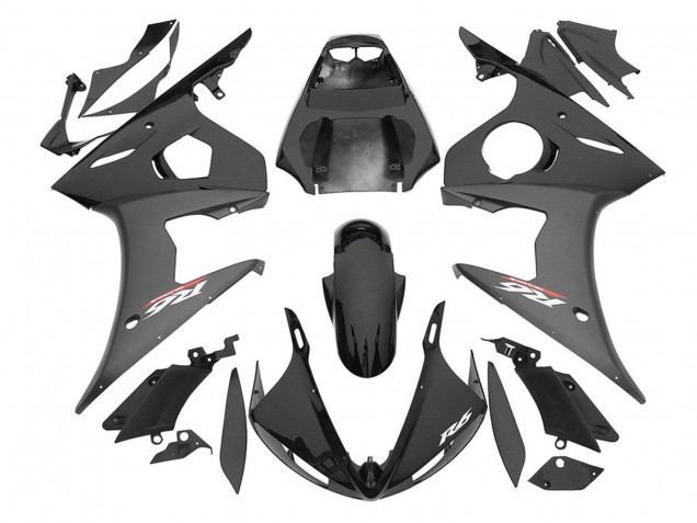 2006-2009 Glossy Black Matte Black Yamaha YZF R6S Motorcycle Fairings Canada