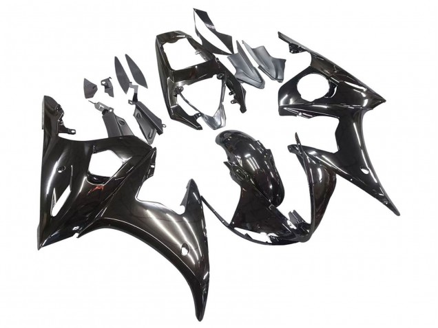 2003-2004 Glossy Black Yamaha YZF R6 Motorcycle Fairings Canada