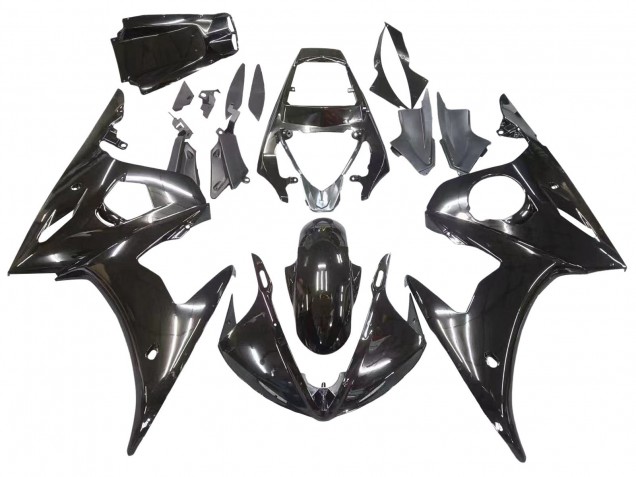 2003-2004 Glossy Black Yamaha YZF R6 Motorcycle Fairings Canada