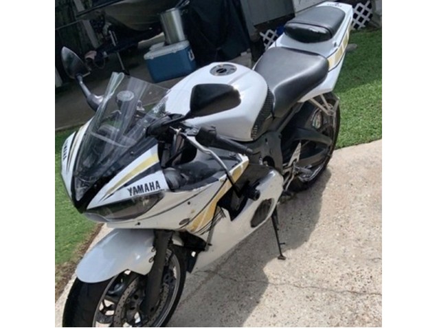 2003-2004 White Gold Yamaha YZF R6 Motorcycle Fairings Canada