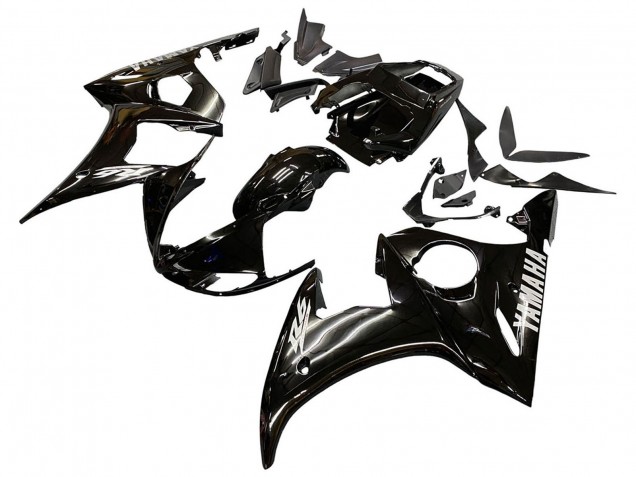 2005 Glossy Black Yamaha YZF 600 R6 Motorcycle Fairings Canada
