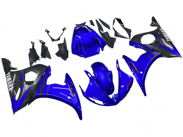2005 Glossy Blue Black Yamaha YZF 600 R6 Motorcycle Fairings Canada