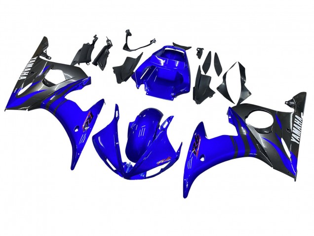 2005 Glossy Blue Black Yamaha YZF 600 R6 Motorcycle Fairings Canada