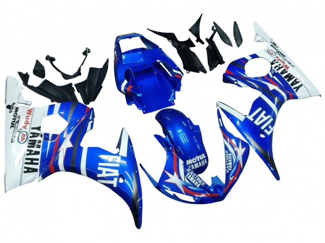 2005 Blue White Red Motul Michelin Fiat Yamaha YZF 600 R6 Motorcycle Fairings Canada