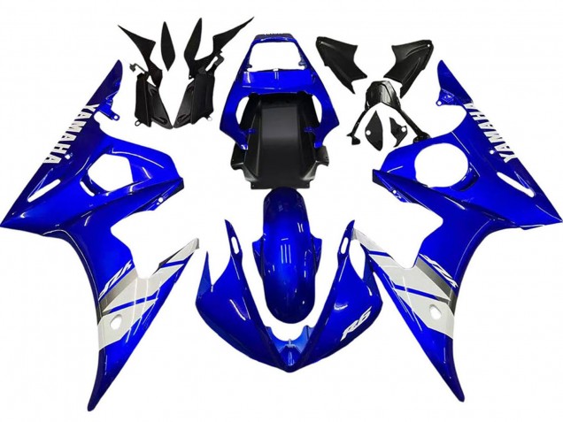 2005 Blue White Yamaha YZF 600 R6 Motorcycle Fairing Canada