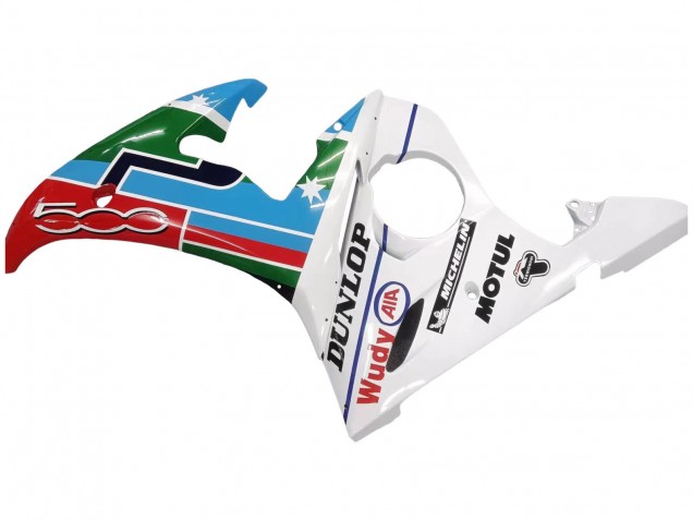 2005 Light Blue White Green Red Kastinee Dunlop Motul Yamaha YZF 600 R6 Motorcycle Fairings Canada