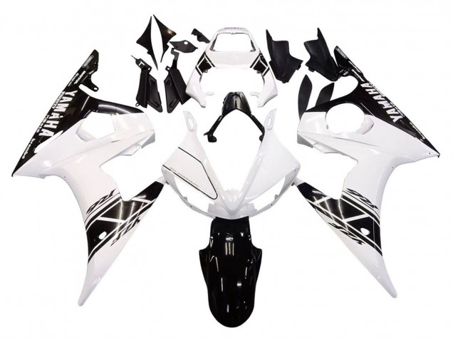 2005 White Black Yamaha YZF 600 R6 Motorcycle Fairings Canada
