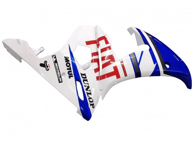 2005 White Blue Dunlop Fiat Motul Yamaha YZF 600 R6 Motorcycle Fairings Canada