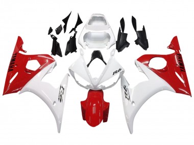 2005 White Red Yamaha YZF 600 R6 Motorcycle Fairings Canada