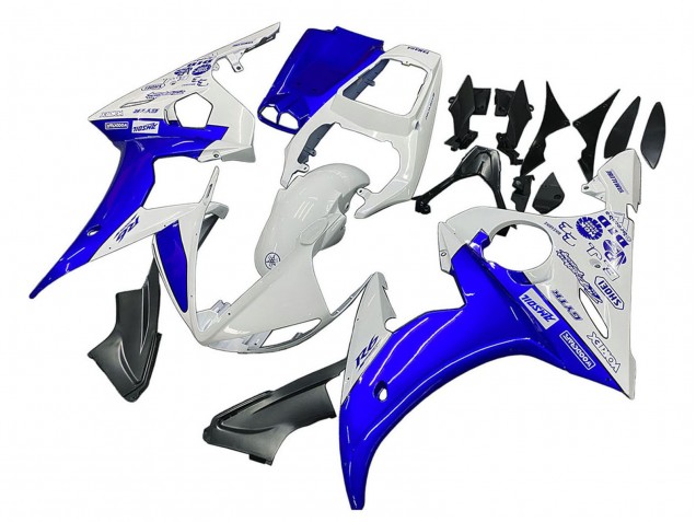 2005 White Blue Yamalube Yamaha YZF 600 R6 Motorcycle Fairings Canada
