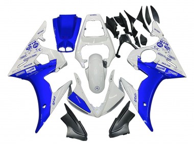 2005 White Blue Yamalube Yamaha YZF 600 R6 Motorcycle Fairings Canada