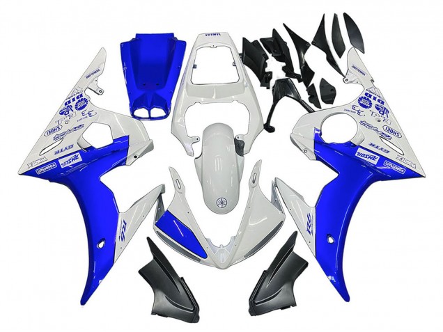 2005 White Blue Yamalube Yamaha YZF 600 R6 Motorcycle Fairings Canada