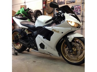 2005 White Gold Yamaha YZF 600 R6 Motorcycle Fairings Canada