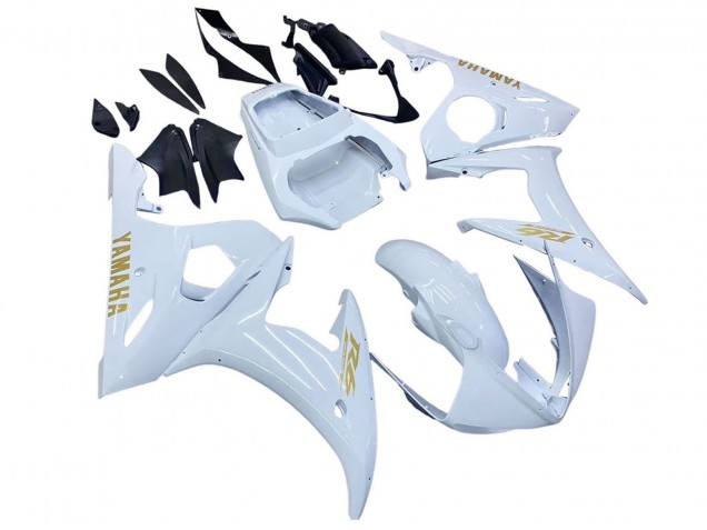 2005 White Gold Yamaha YZF 600 R6 Motorcycle Fairings Canada