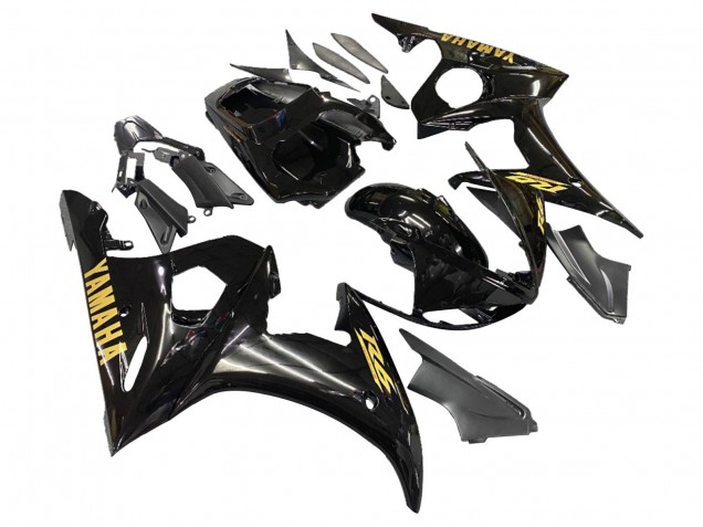 2005 Black Gold Yamaha YZF 600 R6 Motorcycle Fairings Canada
