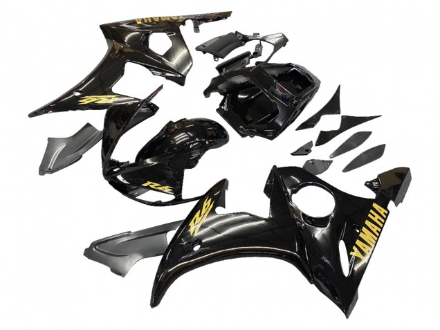 2005 Black Gold Yamaha YZF 600 R6 Motorcycle Fairings Canada