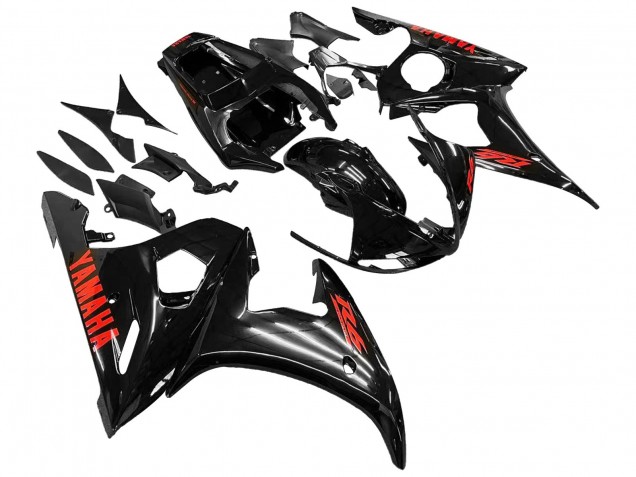 2005 Black Red Yamaha YZF 600 R6 Motorcycle Fairings Canada
