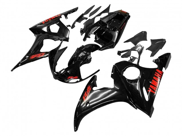 2005 Black Red Yamaha YZF 600 R6 Motorcycle Fairings Canada