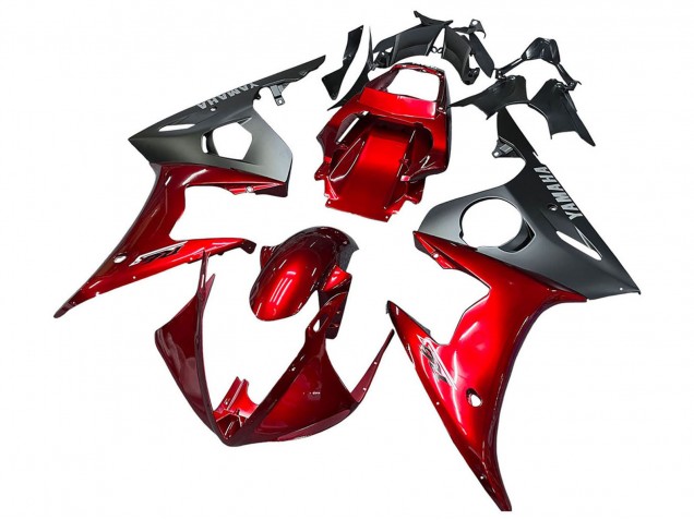 2005 Red Matte Black Yamaha YZF 600 R6 Motorcycle Fairing Kits Canada