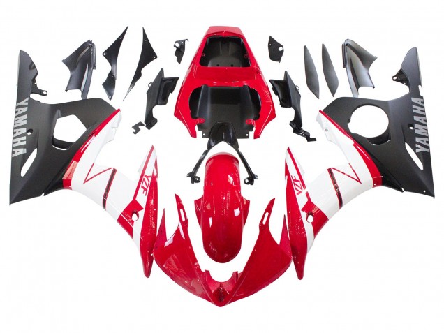 2005 Red White Matte Black Yamaha YZF 600 R6 Motorcycle Fairings Canada