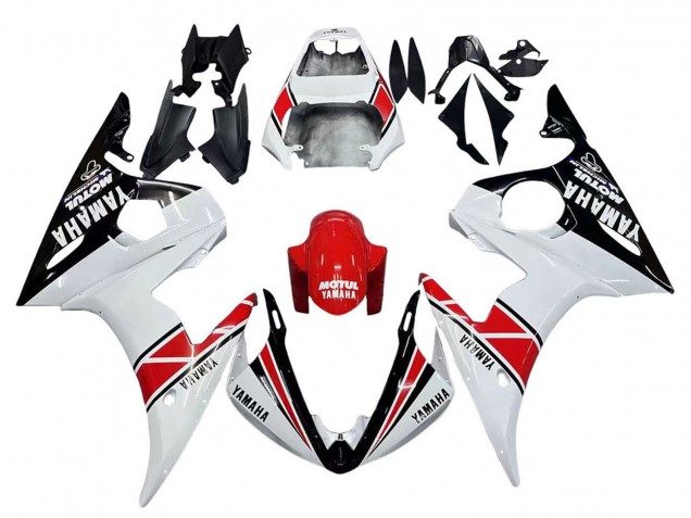 2005 White Black Red Motul Yamaha YZF 600 R6 Motorcycle Fairings Canada