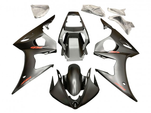2005 Matte Black Red Yamaha YZF 600 R6 Motorcycle Fairings Canada
