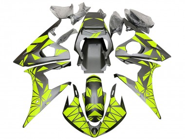 2005 Matte Black Neon Green Yamaha YZF 600 R6 Motorcycle Fairings Canada