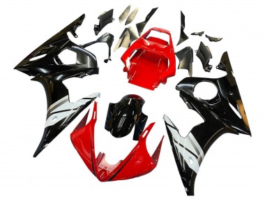 2005 Red White Glossy Black Yamaha YZF 600 R6 Motorcycle Fairings Canada