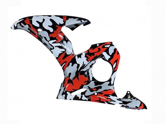 2005 Black Red Grey Camouflage Yamaha YZF 600 R6 Motorcycle Fairings Canada