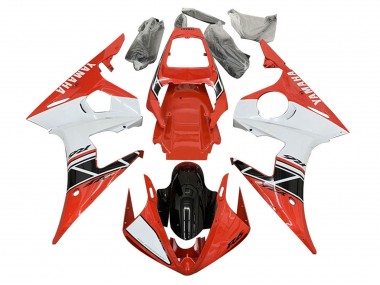 2005 White Red Glossy Black Yamaha YZF 600 R6 Motorcycle Fairings Canada