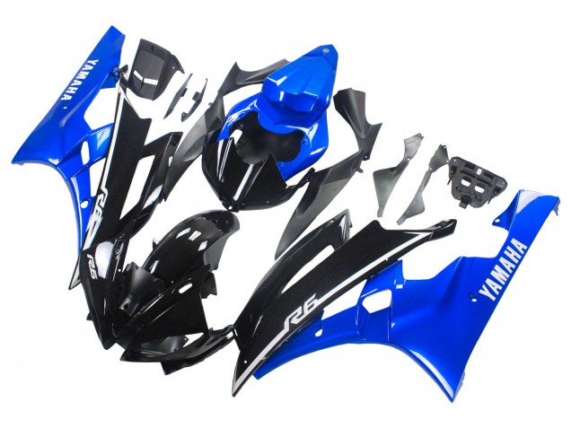 2006-2007 Blue Glossy Black Yamaha YZF 600 R6 Motorcycle Fairings Canada