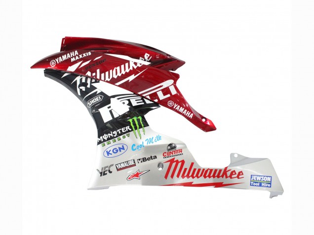 2006-2007 White Red Black Green Monster Milwaukee Yamaha YZF 600 R6 Motorcycle Fairings Canada
