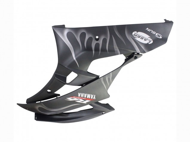 2006-2007 Matte Black Silver Flame Yamaha YZF 600 R6 Motorcycle Fairings Canada