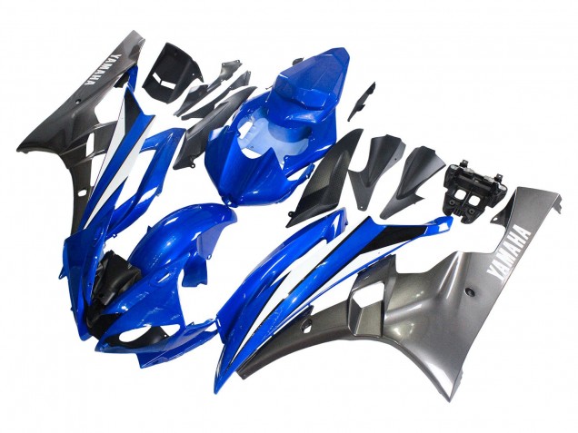2006-2007 Blue White Glossy Black Yamaha YZF 600 R6 Motorcycle Fairings Canada