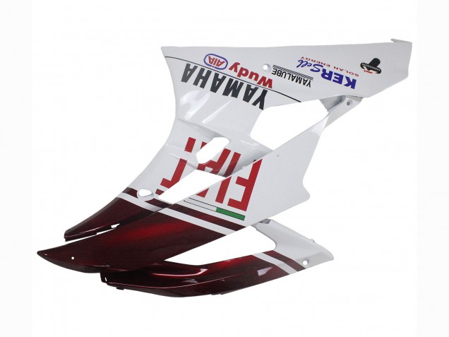 2006-2007 White Maroon Red Fiat Acer Yamalube Yamaha YZF 600 R6 Motorcycle Fairings Canada