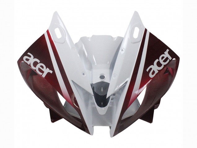 2006-2007 White Maroon Red Fiat Acer Yamalube Yamaha YZF 600 R6 Motorcycle Fairings Canada
