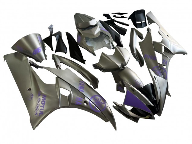 2006-2007 Grey Purple Motul Yamaha YZF 600 R6 Motorcycle Fairings Canada