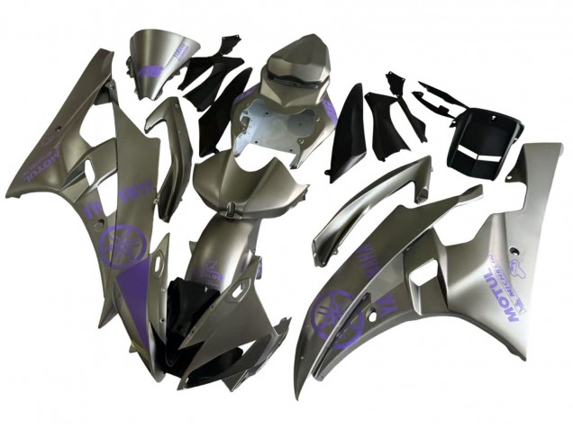 2006-2007 Grey Purple Motul Yamaha YZF 600 R6 Motorcycle Fairings Canada