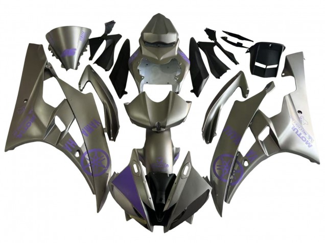 2006-2007 Grey Purple Motul Yamaha YZF 600 R6 Motorcycle Fairings Canada