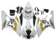 2006-2007 White Gold Black Fiat Yamaha YZF 600 R6 Motorcycle Fairings Canada