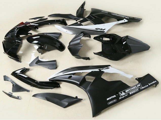 2006-2007 Glossy Black Matte Black White Motul Michelin Yamaha YZF 600 R6 Motorcycle Fairings Canada